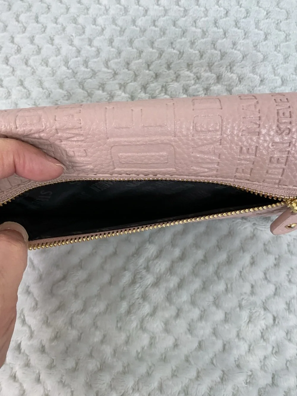 Steve Madden Blush Pink Logo Wallet
